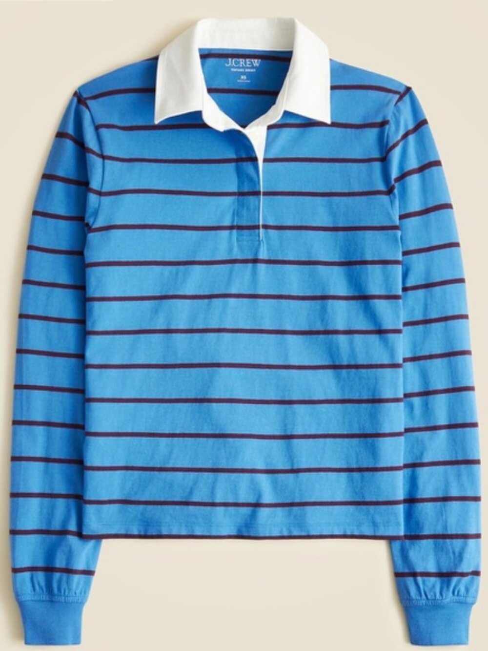 J. Crew Vintage Jersey Rugby T-Shirt in Stripe for Women/NWT/M